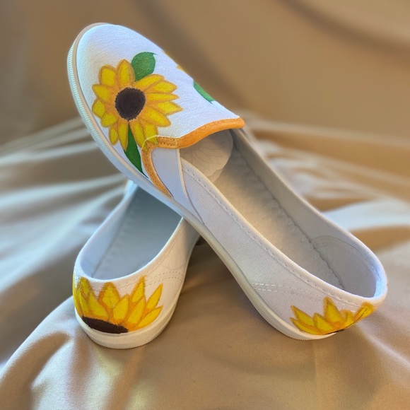 Sunflower Butterfly Women's Slip On Sneakers main image 0